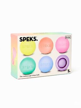 SPEKS Gump Pastel Memory Gel Stress Balls - 6-Pack NEW Sealed squishy toy